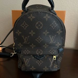 Authentic LV palm springs mini backpack